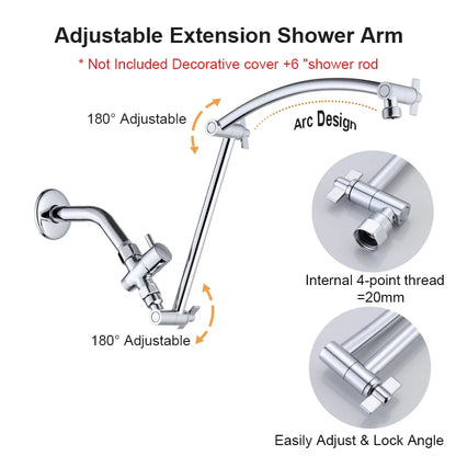 Large Panel Rectangle Rain Shower Head Handheld Spray