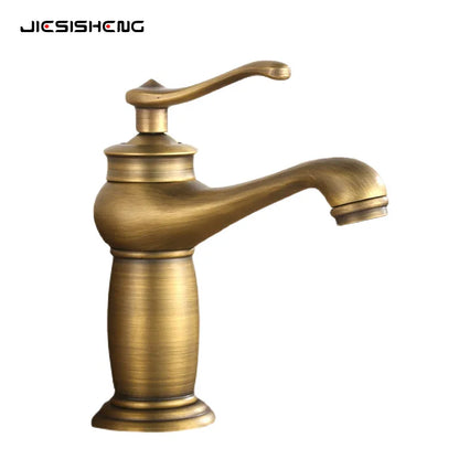 Luxury Europe Style Antique Gold Bathroom Basin Faucet