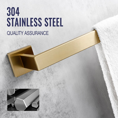 Brushed Gold Bathroom Toilet Brush Holder Toilet Paper