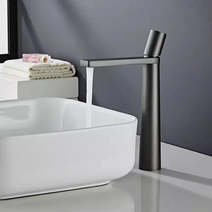 Black Bathroom Faucet Gray Basin Faucets & Cold