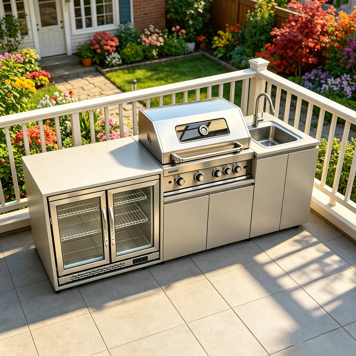 Backyard Patio Garden Outdoor Cabinets 304 Stainless Steel
