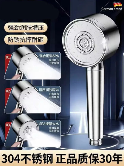 Upgraded 304 Stainless Steel High Pressure Shower Head