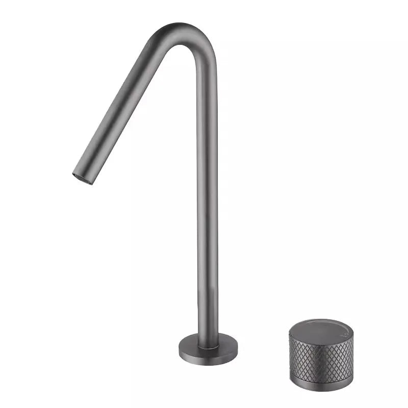 Tuqiu Black Basin Faucet Bathroom Faucet Two Holes
