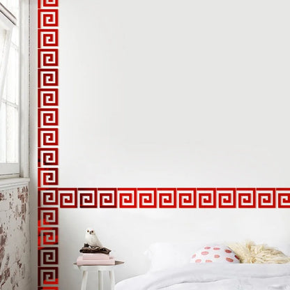 5/10cm Acrylic Wall Mirror Sticker Adhesive Living Room