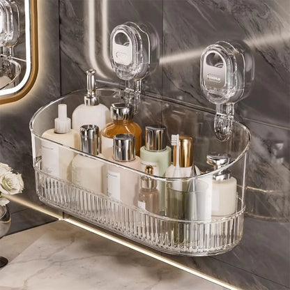 Hanging Shower Shelf Suction Storage Box Large Capacity