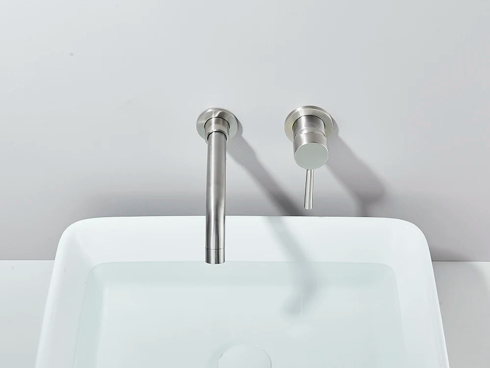 Matte Black Basin Faucet Brass White Bathroom Sink