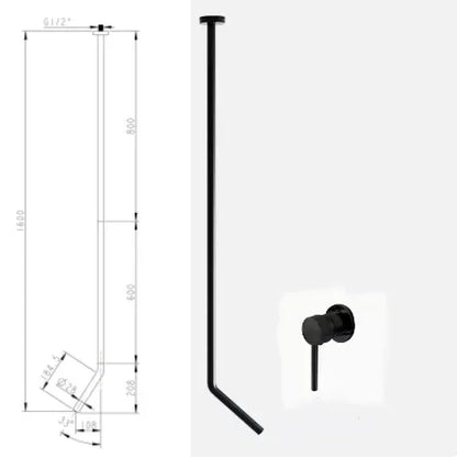 Ceiling Faucet Wall Style Bathroom Mixer Cold Ceiling