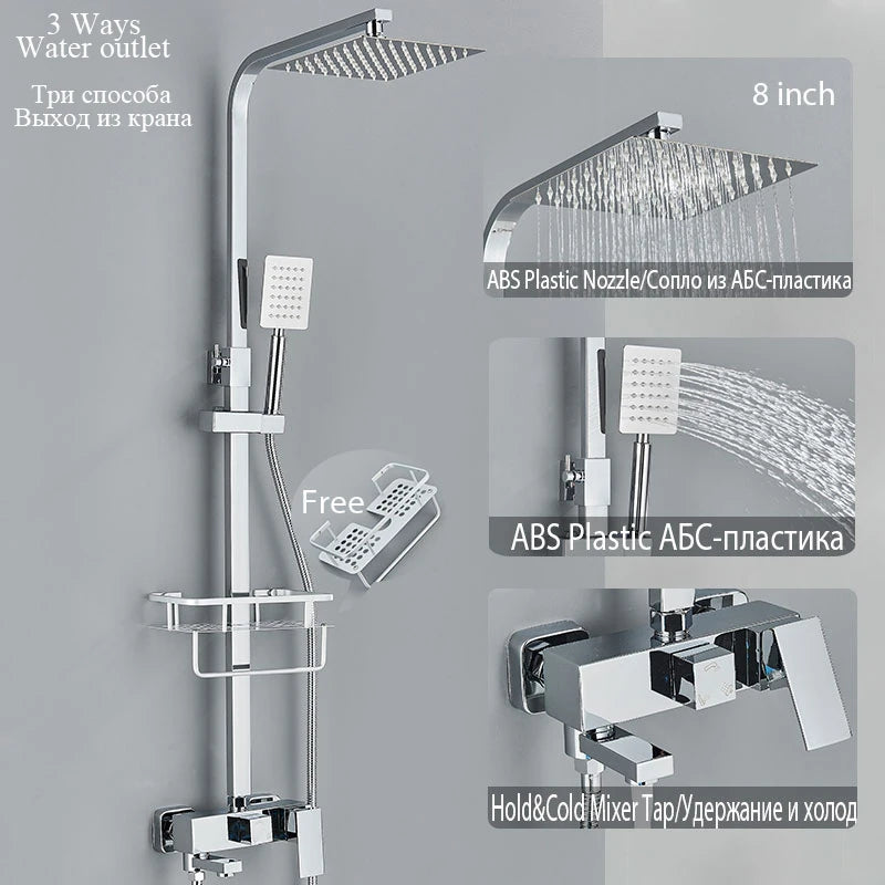 Black Shower Faucet Ways Showers Faucet Systems Adjustable