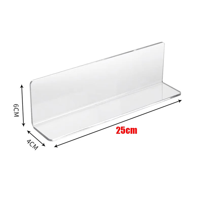 Acrylic L-Shaped Bathroom Mirror Cabinet Baffle - Gap