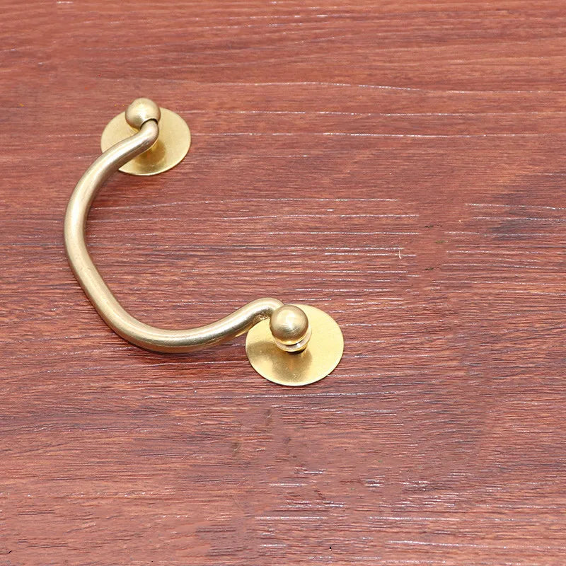 Xipeiyi Pure Copper Retro Medicine Cabinet Handle Brass