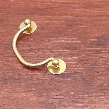 Xipeiyi Pure Copper Retro Medicine Cabinet Handle Brass
