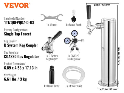 Succebuy Kegerator Tower Kit Tap Beer Conversion Kit