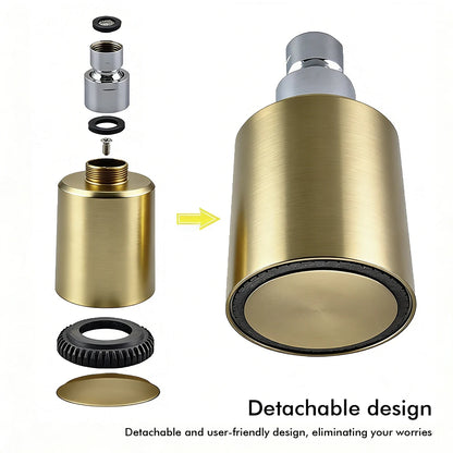 Bathroom Faucet Dial Way Brushed Gold Thermostat Shower