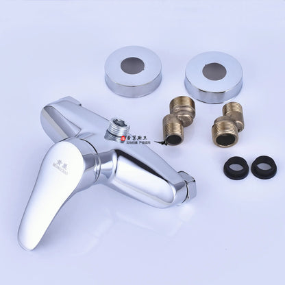 Brass Shower Faucet Mixer Valve Shower Head Hidden