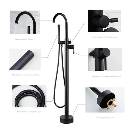 Kemaidi Golden Plated Bathtub Filler Shower Roman Tub