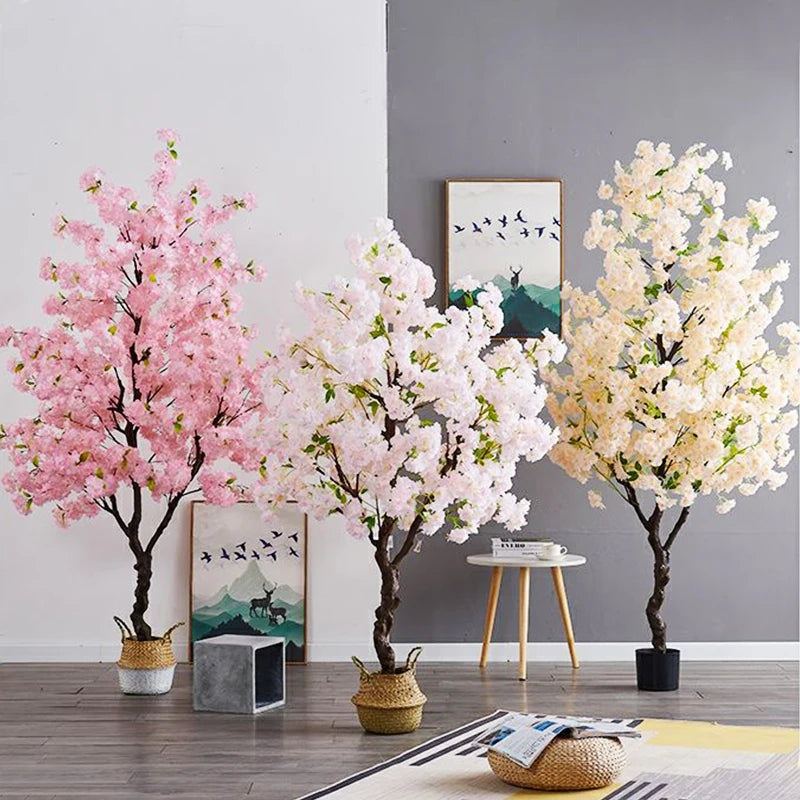 Decoration Artificial Cherry Tree Bonsai Wedding Indoor Living