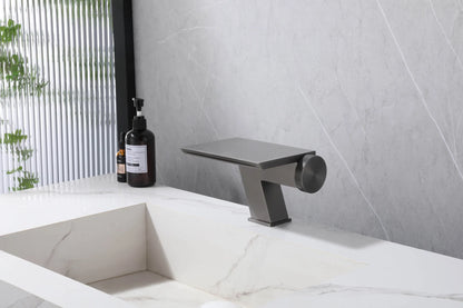 Waterfall Basin Cold Mixer Crane Faucet Copper Hotel