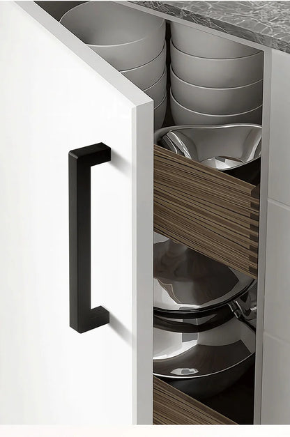 Square 500mm Extended Long Handle Wardrobe Door Handle