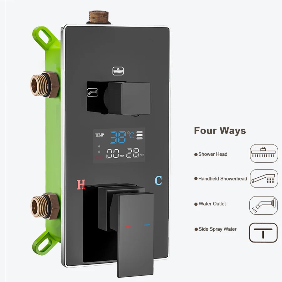 Digital Wall Mounted Shower Mixer Valve 2/3 Way