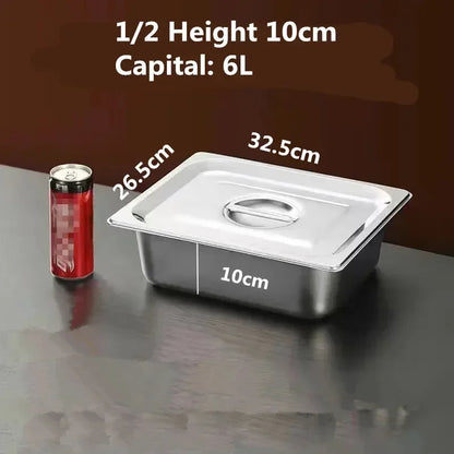 Square Basin Rectangle Tray Basin Lid Gn Pan