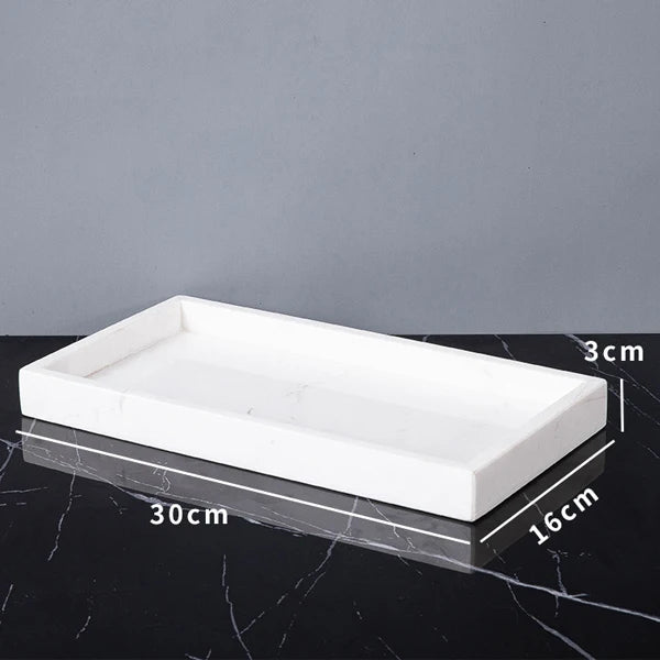 Volakos White Natural Marble Bathroom Minimalism Soap Dispenser