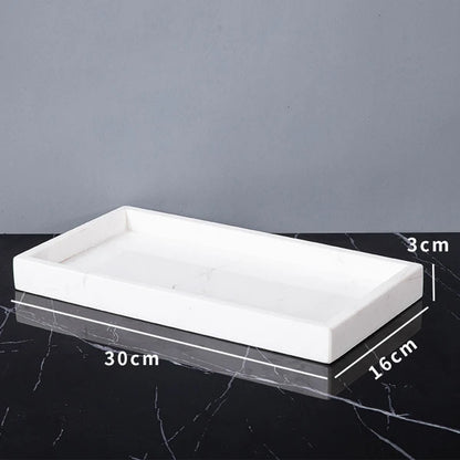 Volakos White Natural Marble Bathroom Minimalism Soap Dispenser
