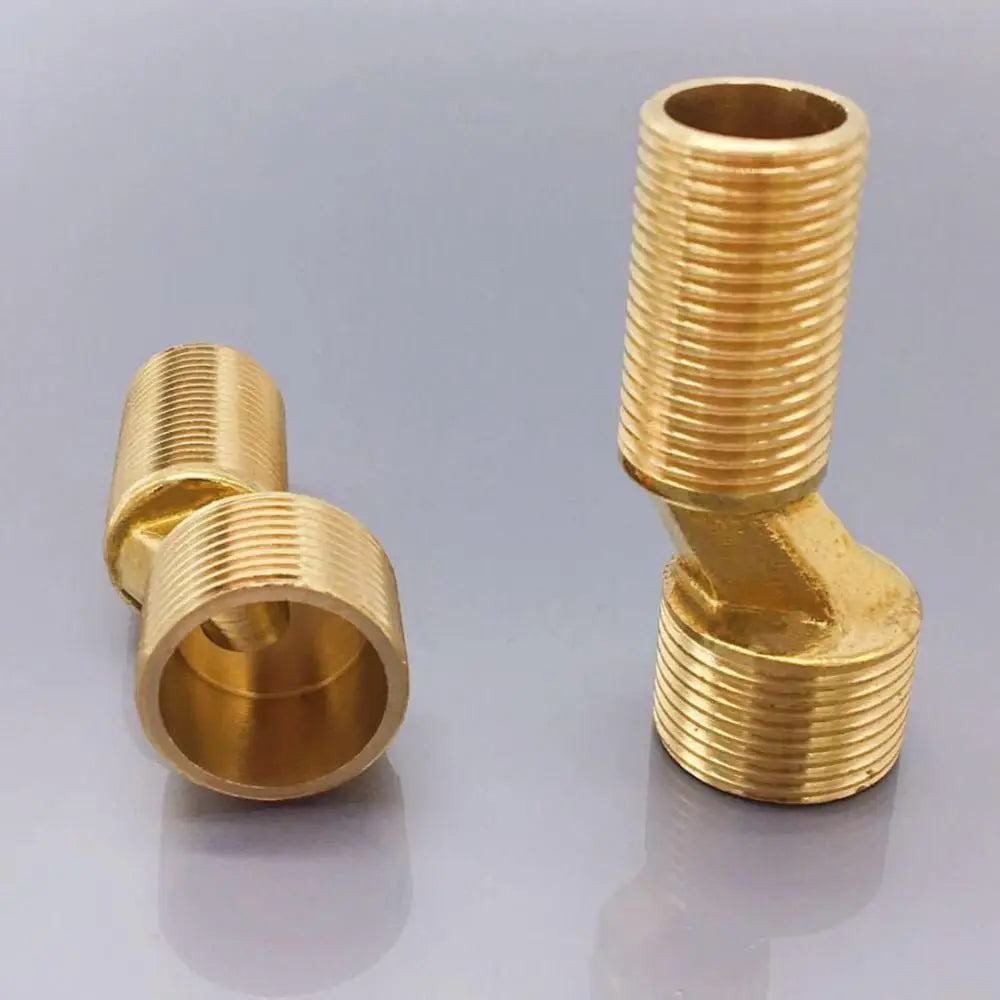 1pcs Copper Angled Curved Foot Lengthened Thickened Shower