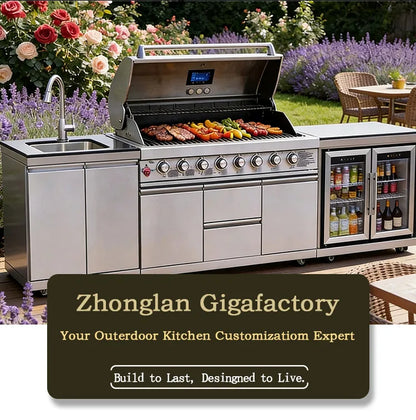Backyard Patio Garden Outdoor Cabinets 304 Stainless Steel