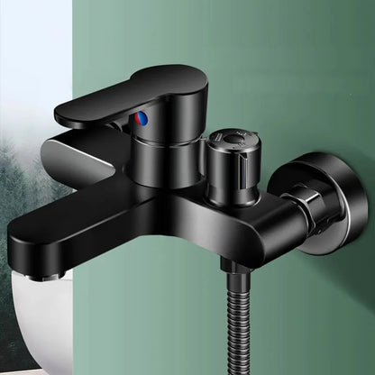 Chrome Bathroom Shower Faucet Brass Wall Mounted Cold