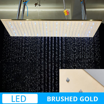 Luxury 80cm Rain Shower Head Chrome Big Top