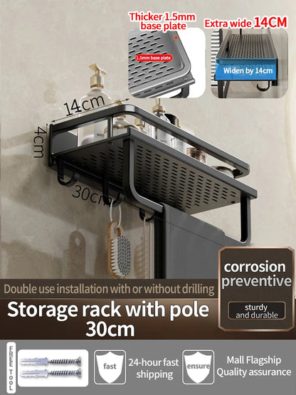 Bathroom Shelf Bathroom Towel Rack Shelves Wall Shower