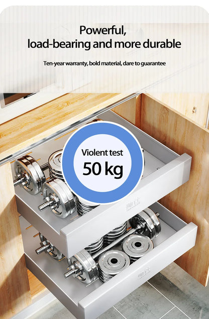 Under-Sink Cabinet Drawer Slide Pull-Out Draining Shelf