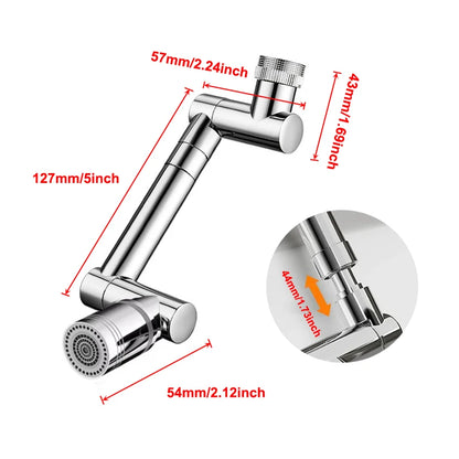 1440 Scalable Metal Faucet Aerator Splash-Proof Bathroom Tap