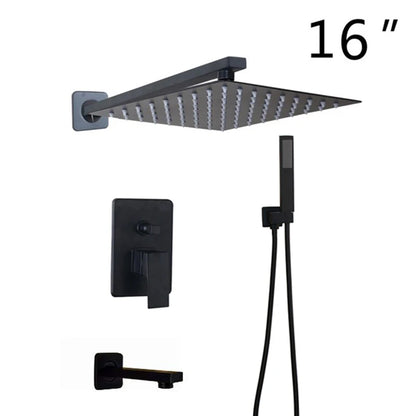 Kemaidi Bathroom 2-3 Way Shower Faucet Black 3-Functions