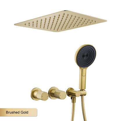 Minimalist Bathroom Ceiling Mount Shower System Rain Shower