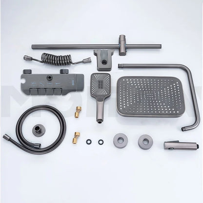 Gold Piano Bathroom Shower System Quality Aluminum Bathroom