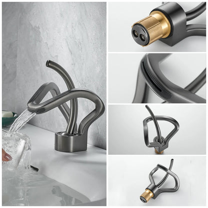 Black Gold Basin Faucet Bathroom Washbasin Water Mixer