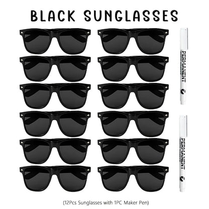 12-100pcs Wedding Sunglasses Guests Heart Shaped Sunglasses