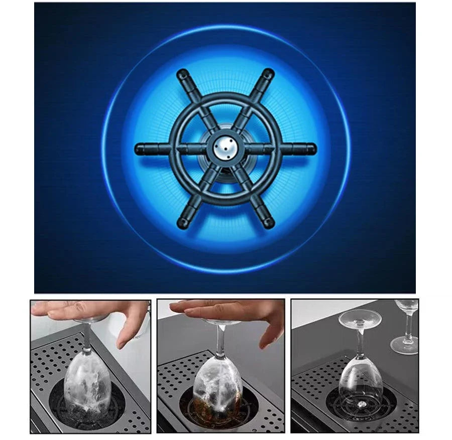 Asras Nano Black Small Size Sink Cup Washer