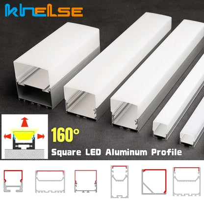 Three-Sided Glowing Led Aluminum Profile Tube Lamp Surface
