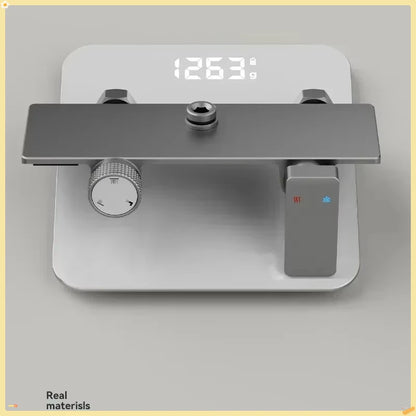 Grey Knob Type Three Ways Water Outlet Shower