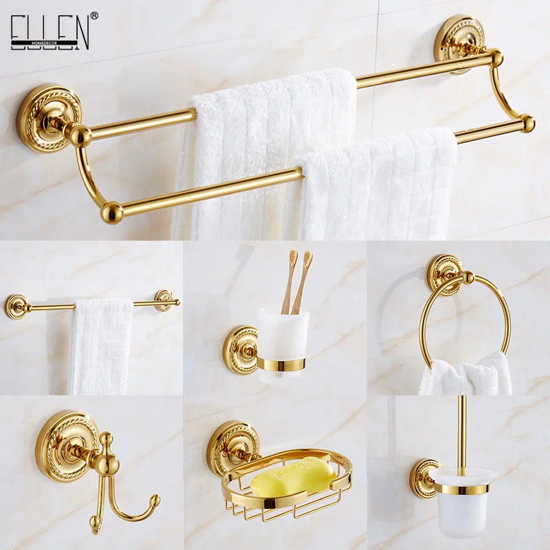 Gold Bath Hardware Bathroom Shelf Soap Dish Toilet