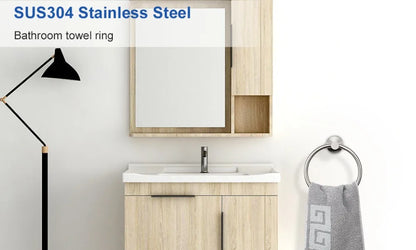 Bathroom Towel Ring Hook Hardware Storage Holder 304