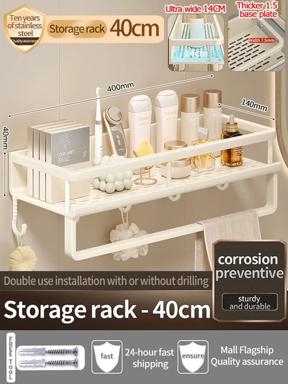 Bathroom Shelf Bathroom Towel Rack Shelves Wall Shower