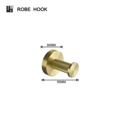 Brushed Gold Towel Bar Toilet Seat Rack Robe