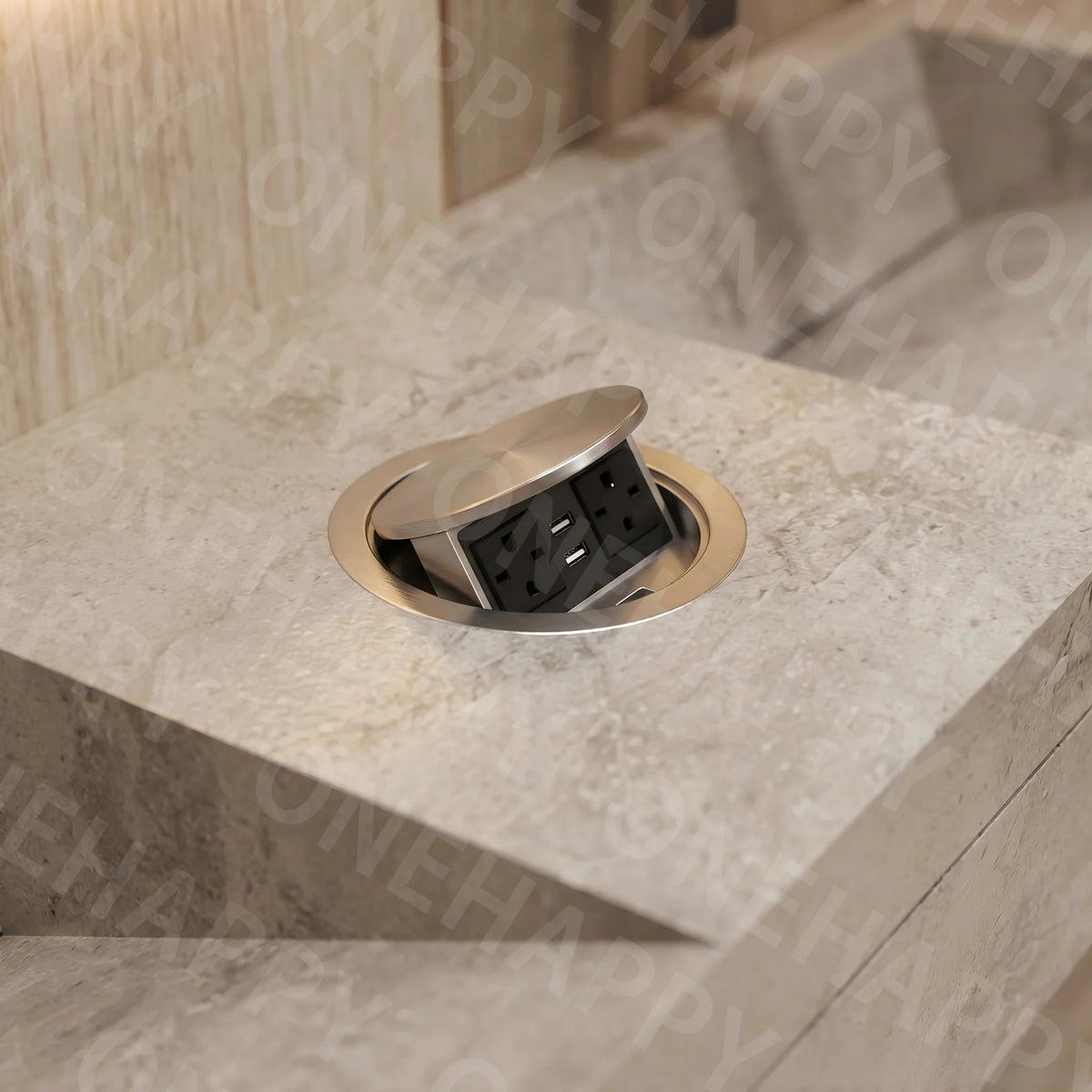 Any Size Custom Marble Seamless Stone Vanity Customizable