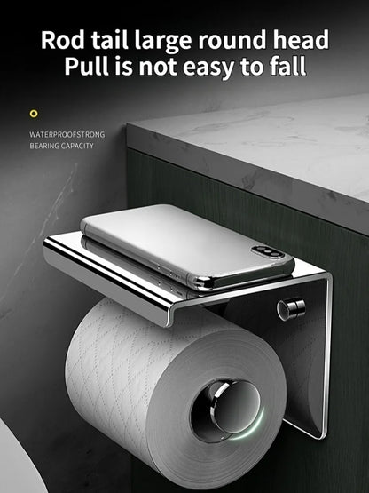 Stainless Steel Paper Towel Holder Without Punching Wall-Mounted