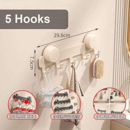 Behind Door Wall Coat Rack Row Hook Towel
