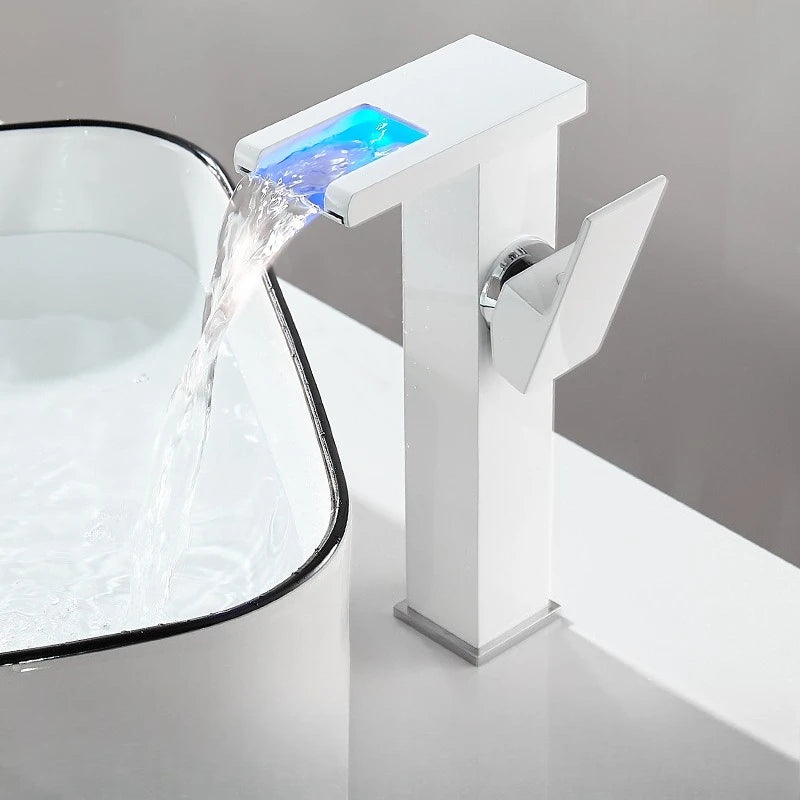 Black Bathroom Sink Faucet Hole Cold Water Mixing