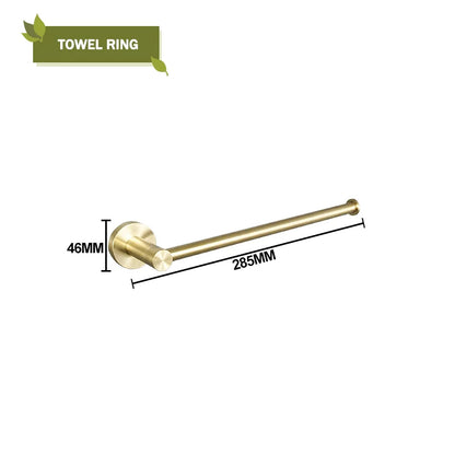 Brushed Gold Wall Mount Shelf Toilet Bath Hardware